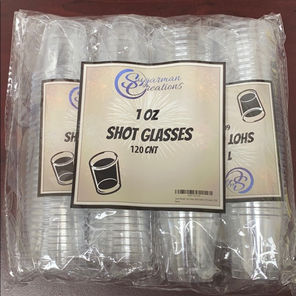 1oz plastic shot glasses